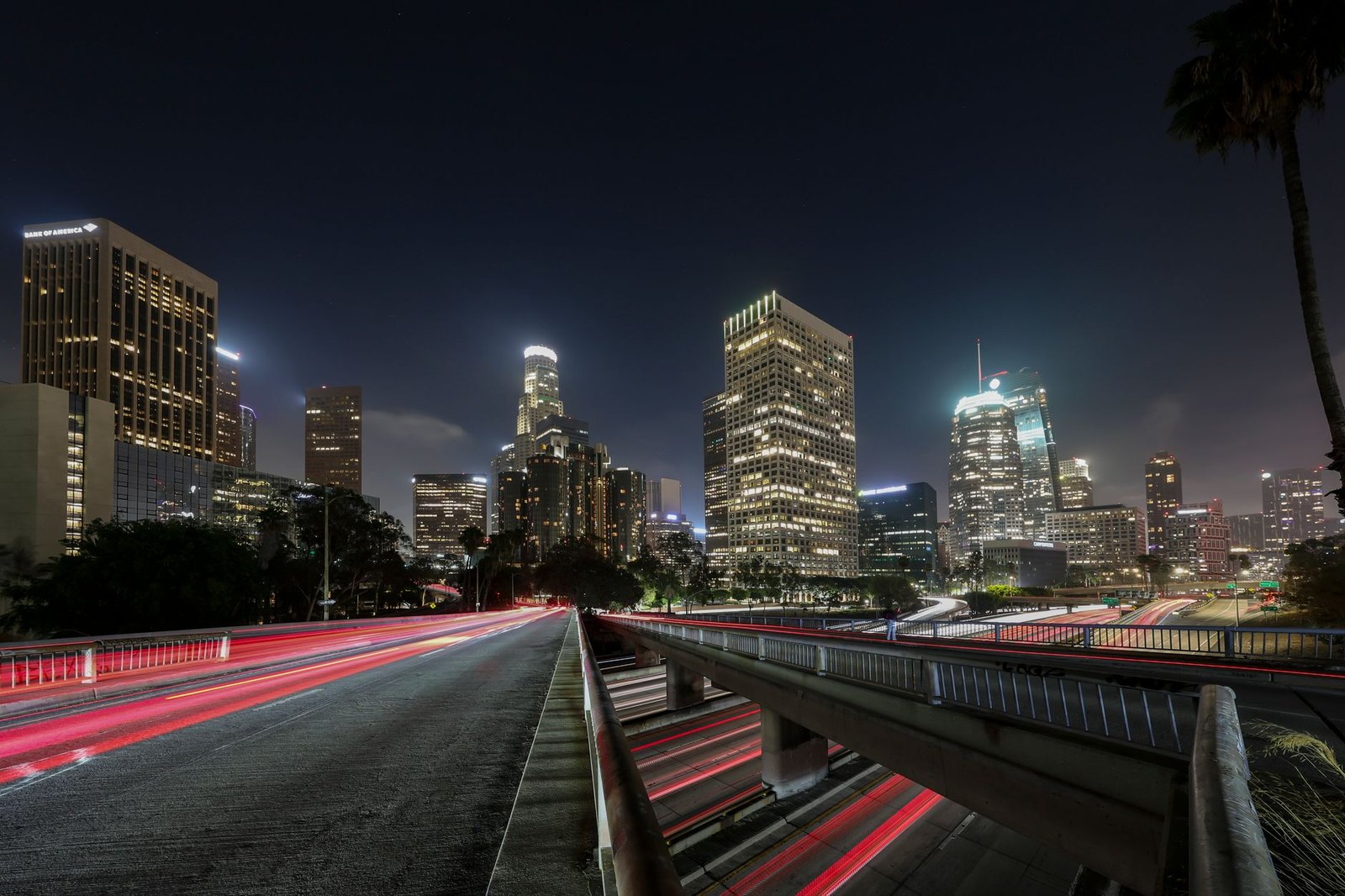 Downtown, from the freeway in